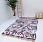 Heritage Motif Rug - Faux Silk- Rectangle