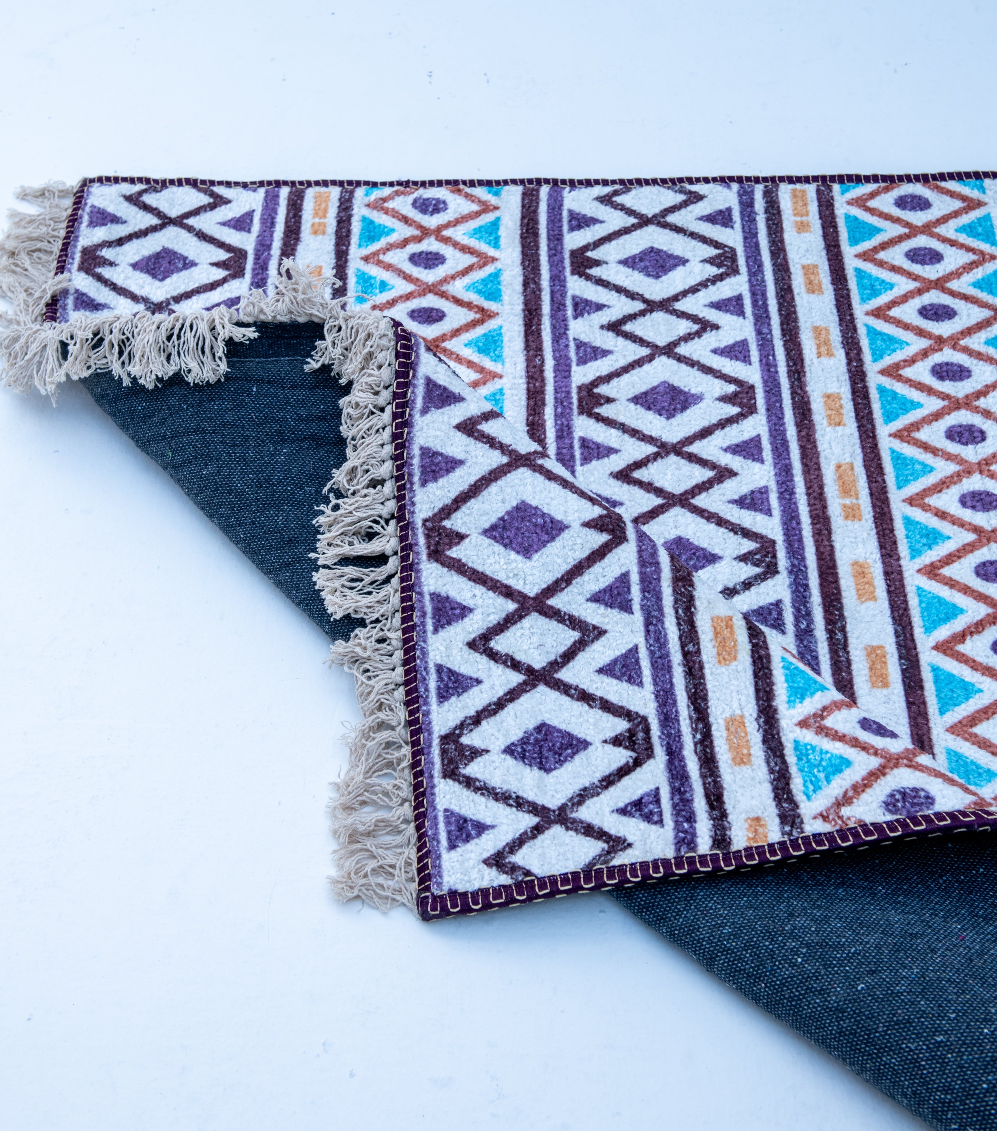 Heritage Motif Rug - Faux Silk- Rectangle