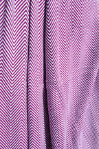 Chevron Pattern Sofa Throw- Purple and White