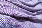 Geometric Pattern Sofa Throw- Purple and White