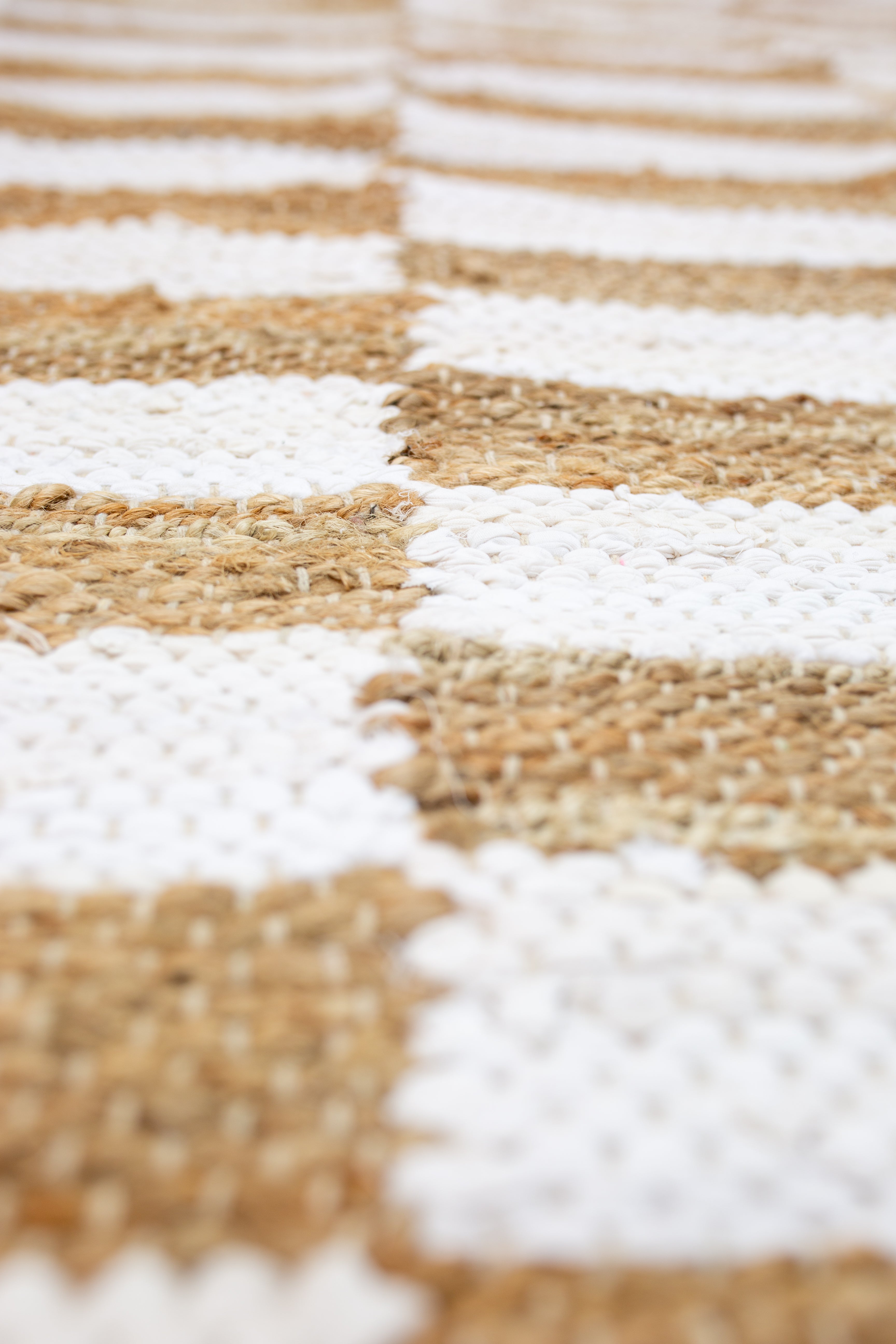Woven Jute-Cotton Accent Rug