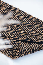 Well Crafted Handwoven Diamond Pattern Rug - Cotton and Jute