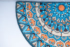Blooming Blue-Hued Rangoli Pattern- Inside and Out