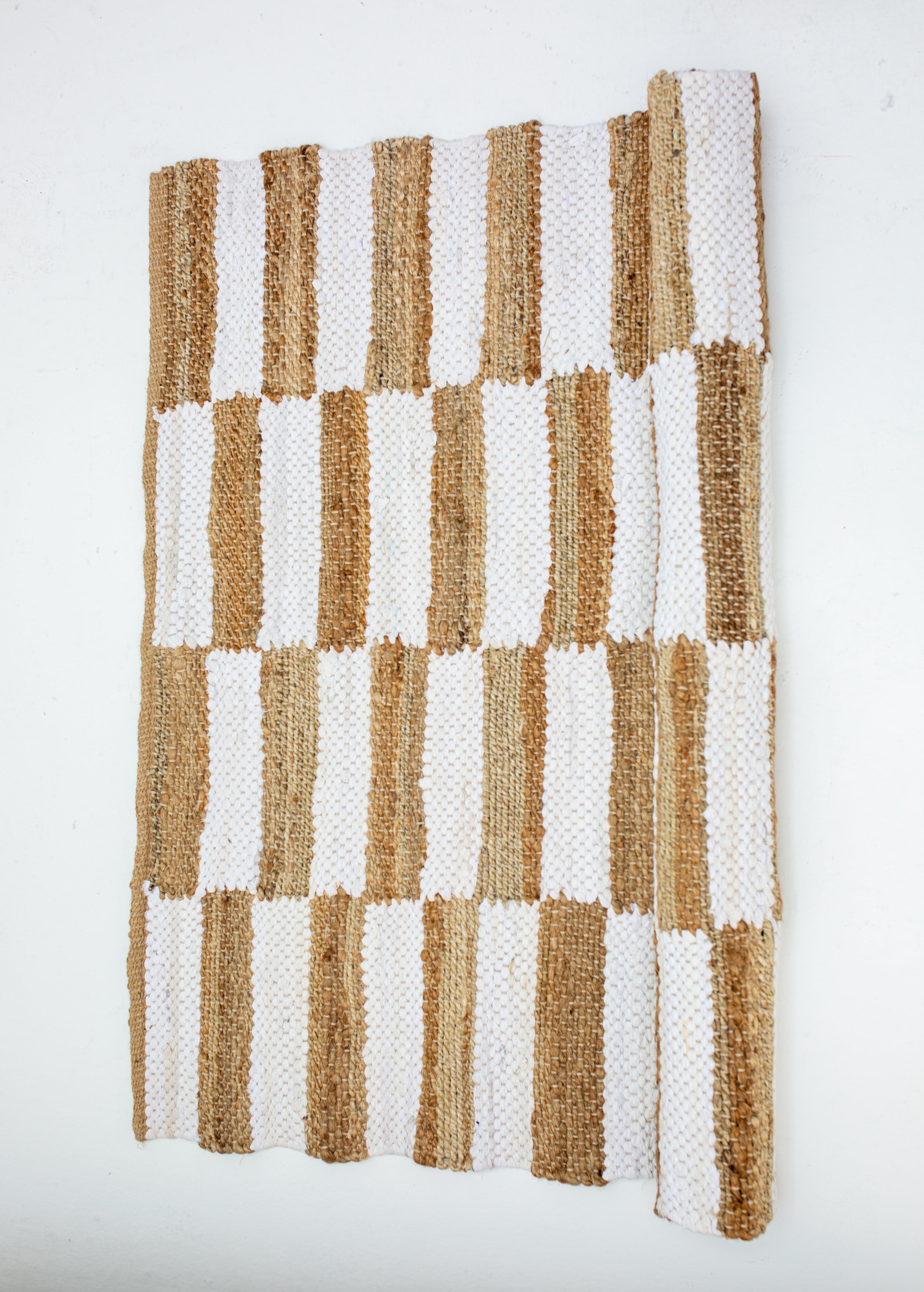 Woven Jute-Cotton Accent Rug