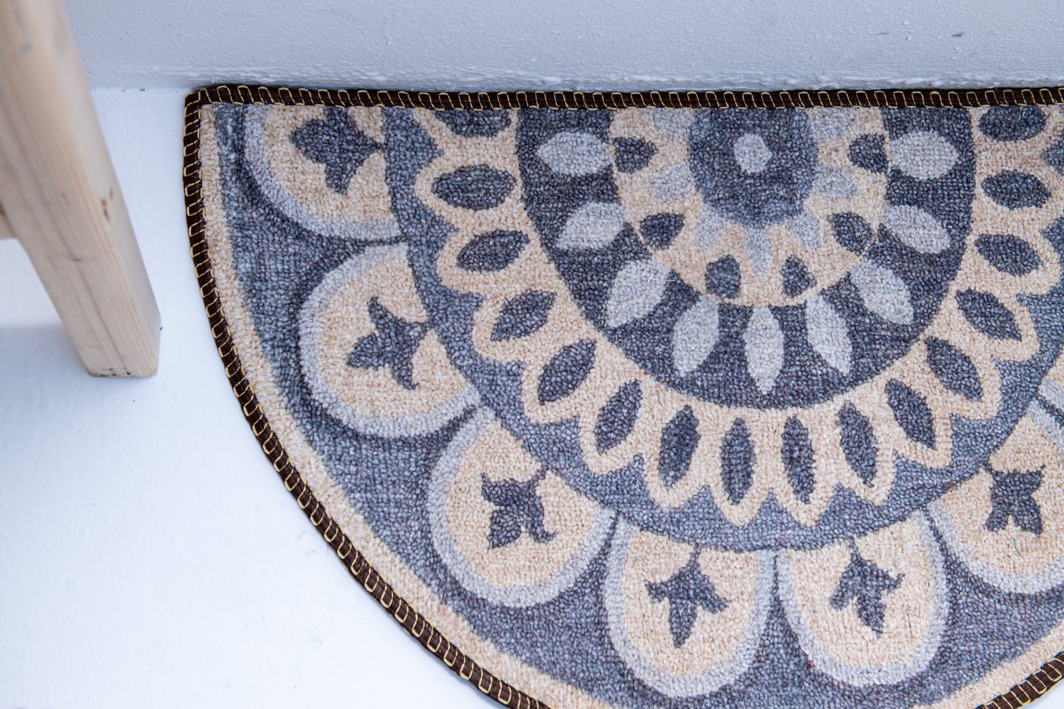 Blooming Purple-Hued Rangoli Pattern- Inside and Out