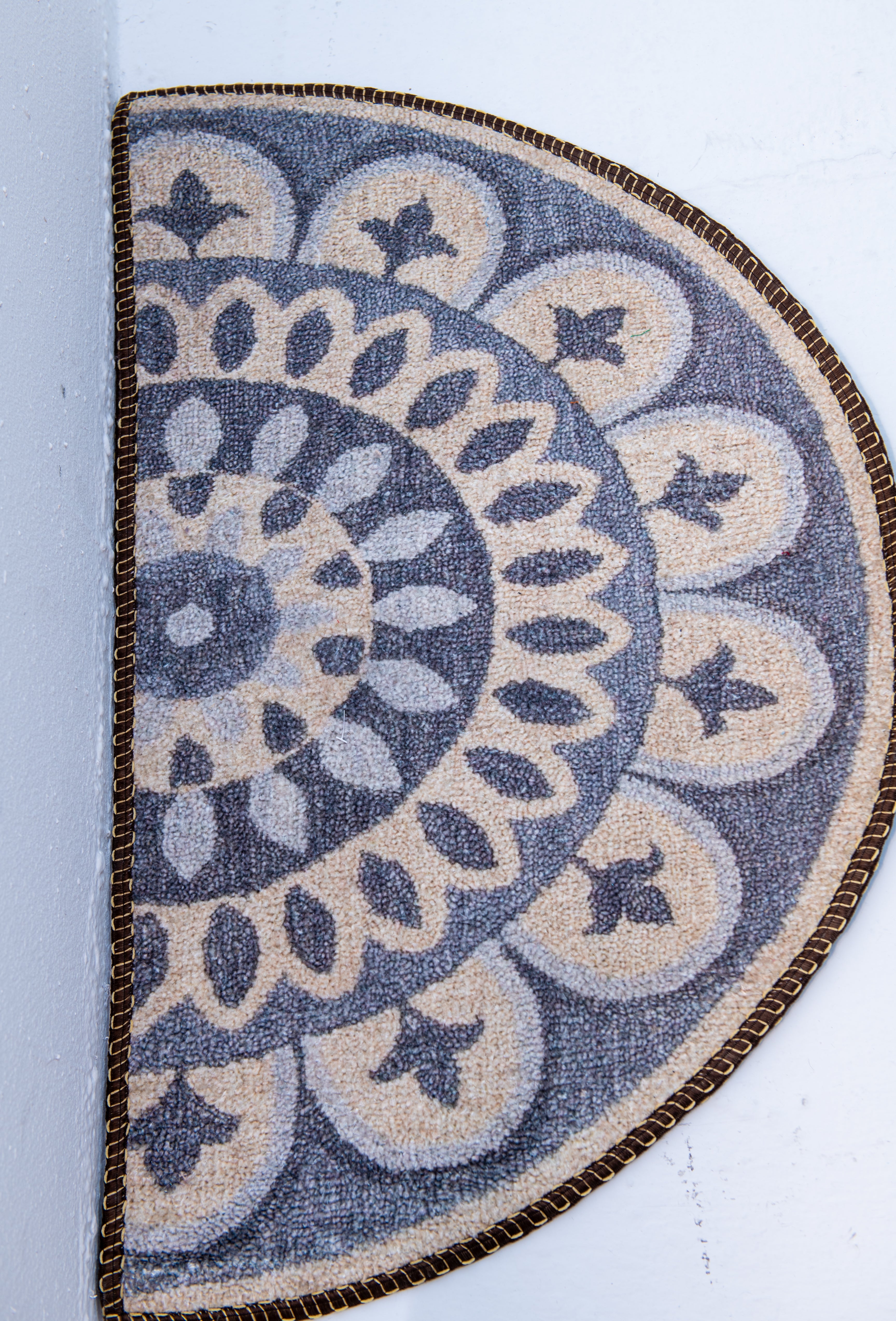 Blooming Purple-Hued Rangoli Pattern- Inside and Out