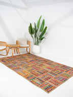 Contemporary Handmade Braided Rug - Jute and Chindi - Rectangular