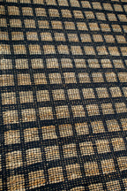 Well Crafted Handwoven Square Pattern Rug - Cotton and Jute - Rectangle