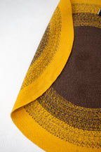 Handmade Braided Sunflower Rug - Cotton -Round