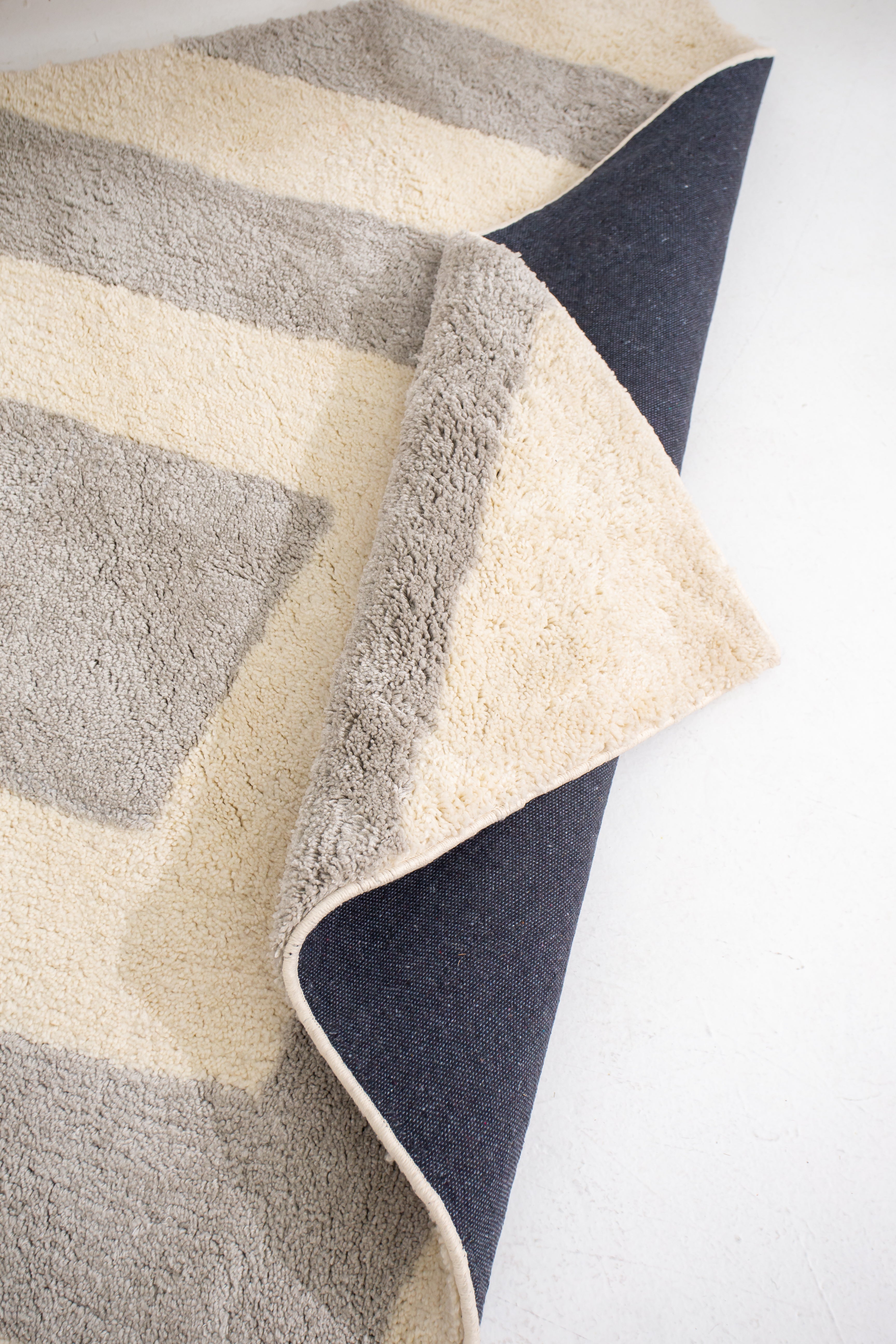 Chic Geometric Moroccan Rug - Microfiber - Rectangle