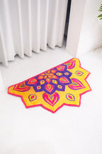 Blooming Rangoli Pattern Floormat- Inside and Out
