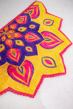 Blooming Rangoli Pattern Floormat- Inside and Out
