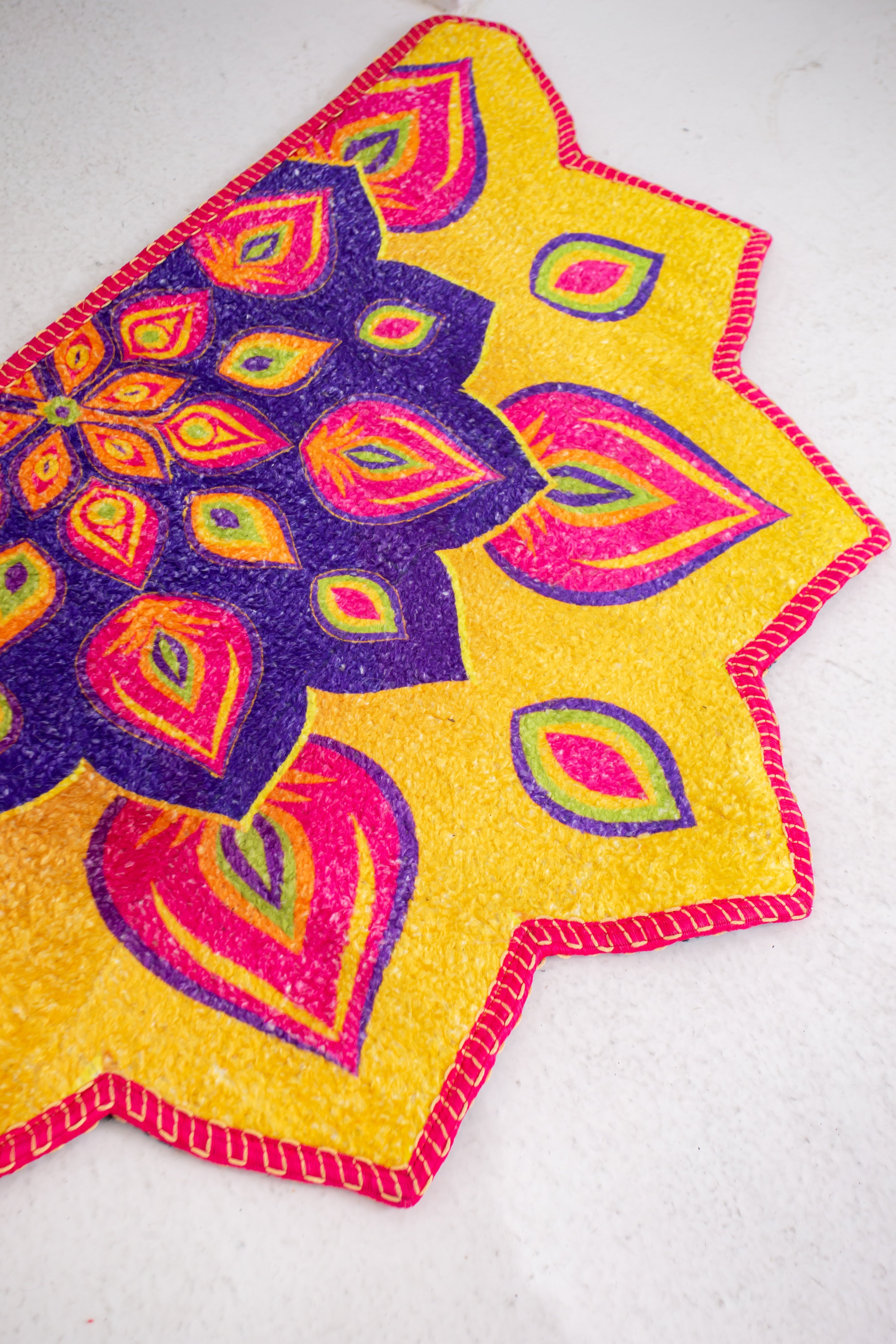Blooming Rangoli Pattern Floormat- Inside and Out