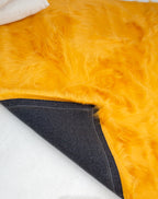 Sumptuous Fluffy Fur Carpet - Premium Long Fur - Golden Brown