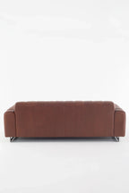 Affluent 3-seater Sofa- Full Cowhide Leather- Brown
