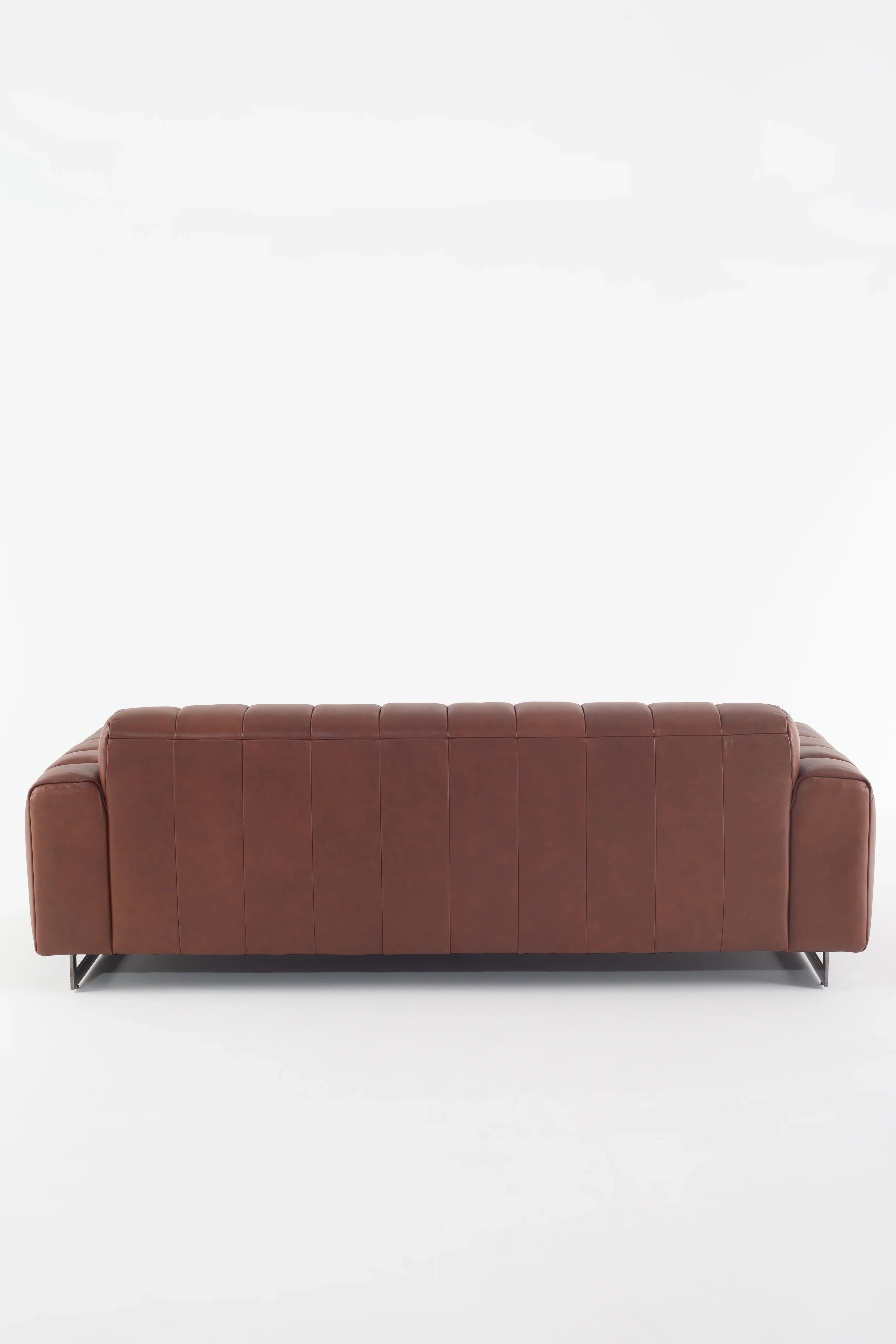 Affluent 3-seater Sofa- Full Cowhide Leather- Brown