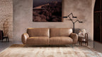 Maresme 3-seater Sofa- Full Cowhide Leather- Tan Brown