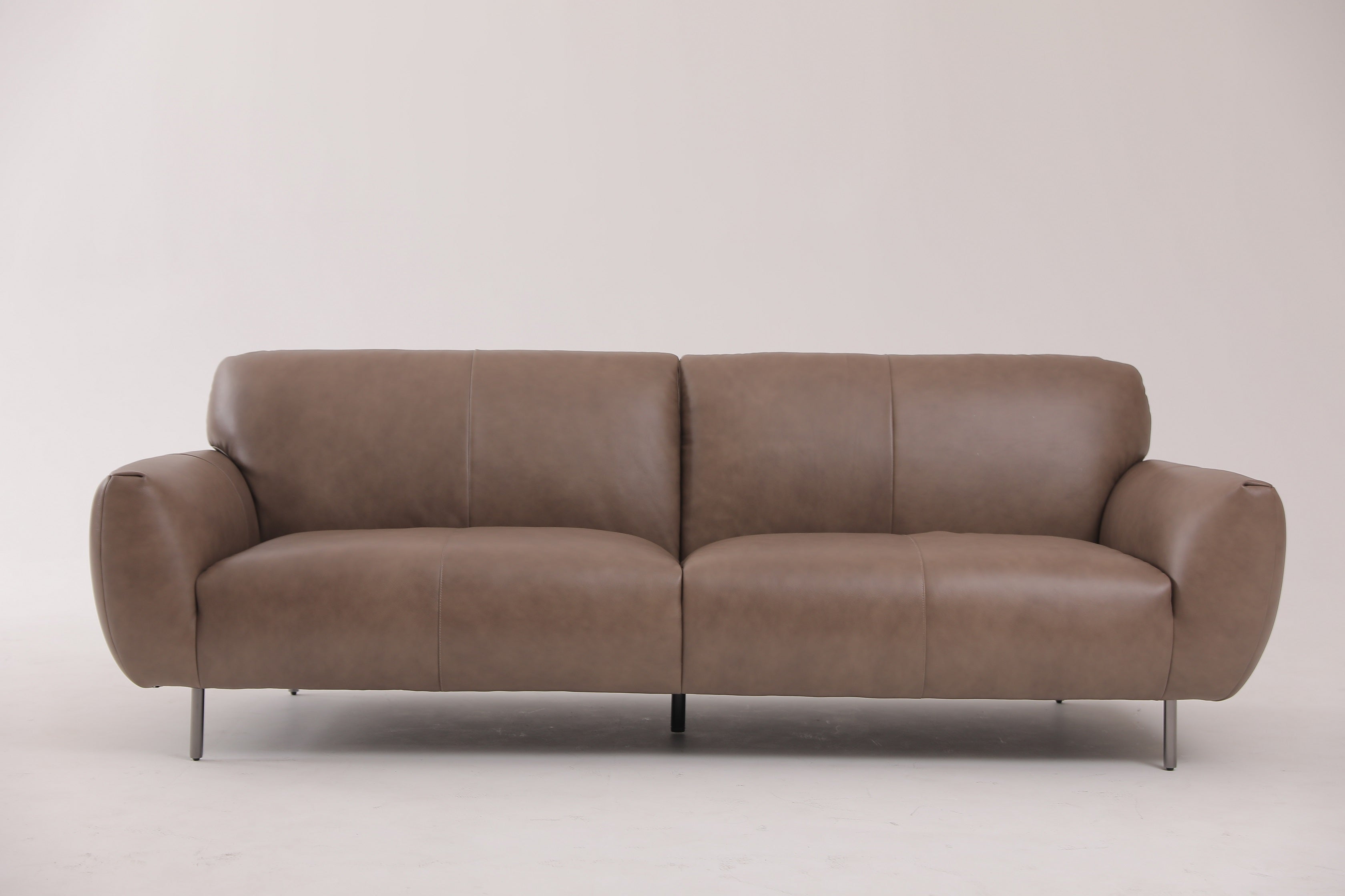 Maresme 3-seater Sofa- Full Cowhide Leather- Tan Brown