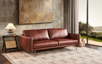 Divo 3-seater Sofa- Full Cowhide Leather-Brown