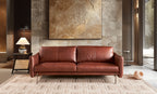 Divo 3-seater Sofa- Full Cowhide Leather-Brown