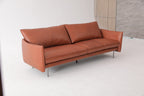 Divo 3-seater Sofa- Full Cowhide Leather-Rust